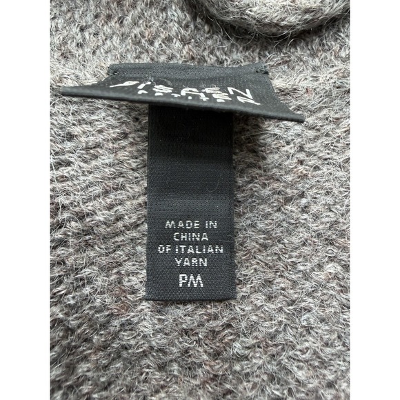 Eileen Fisher Cardigan Sweater Womens Petite Medium Brown Gray Open Front Duster - Picture 5 of 13
